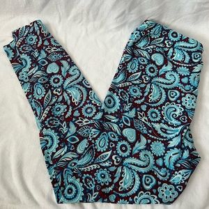 LuLaRoe Leggings, Paisley Pattern